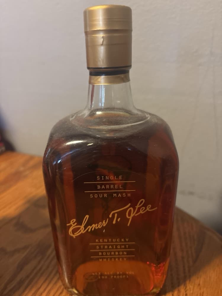 Elmer T. Lee Single Barrel, photographed by the seller