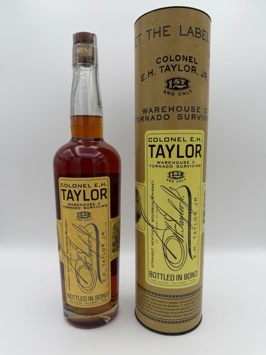E.H. Taylor, Jr. Warehouse C Tornado Surviving bottle with its tube