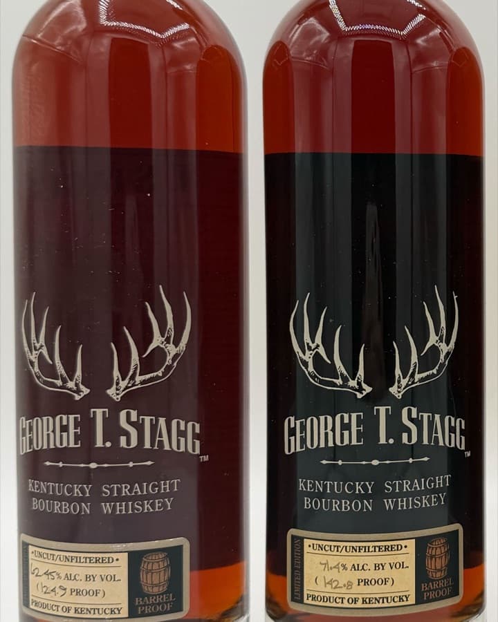 Two George T. Stagg bottles